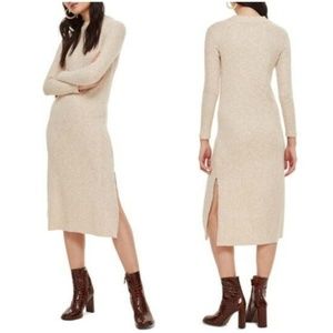 TopShop Rib Knit Midi Dress sz 4